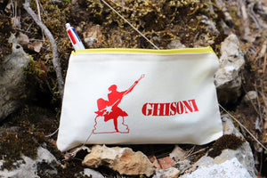 Trousse beige & Neptune rouge