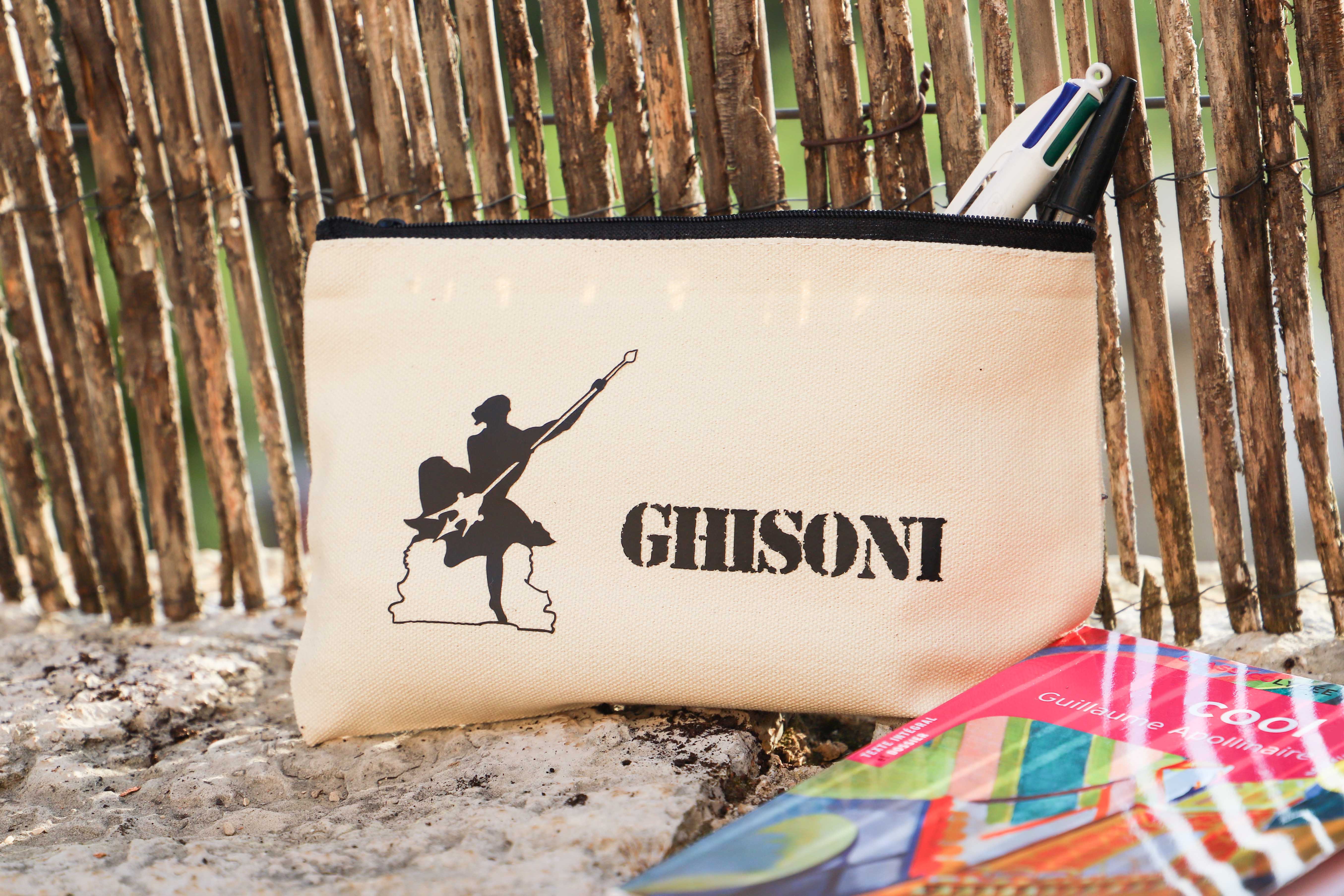 Trousse beige & Neptune noir