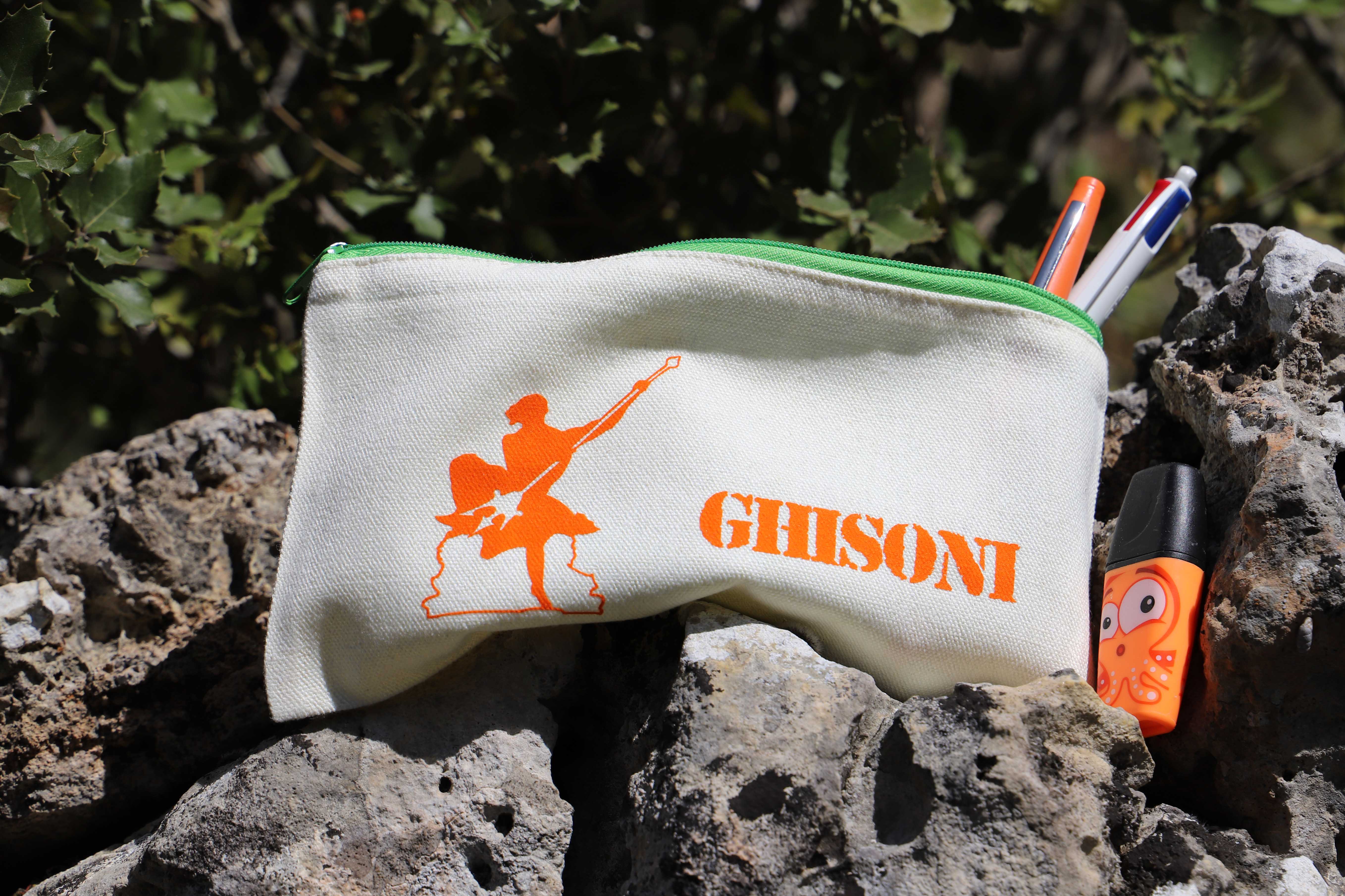 Trousse beige & Neptune orange