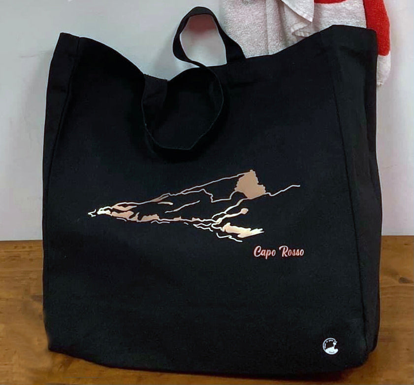 Cabas noir & Capo Rosso ocre