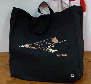 Cabas noir & Capo Rosso ocre