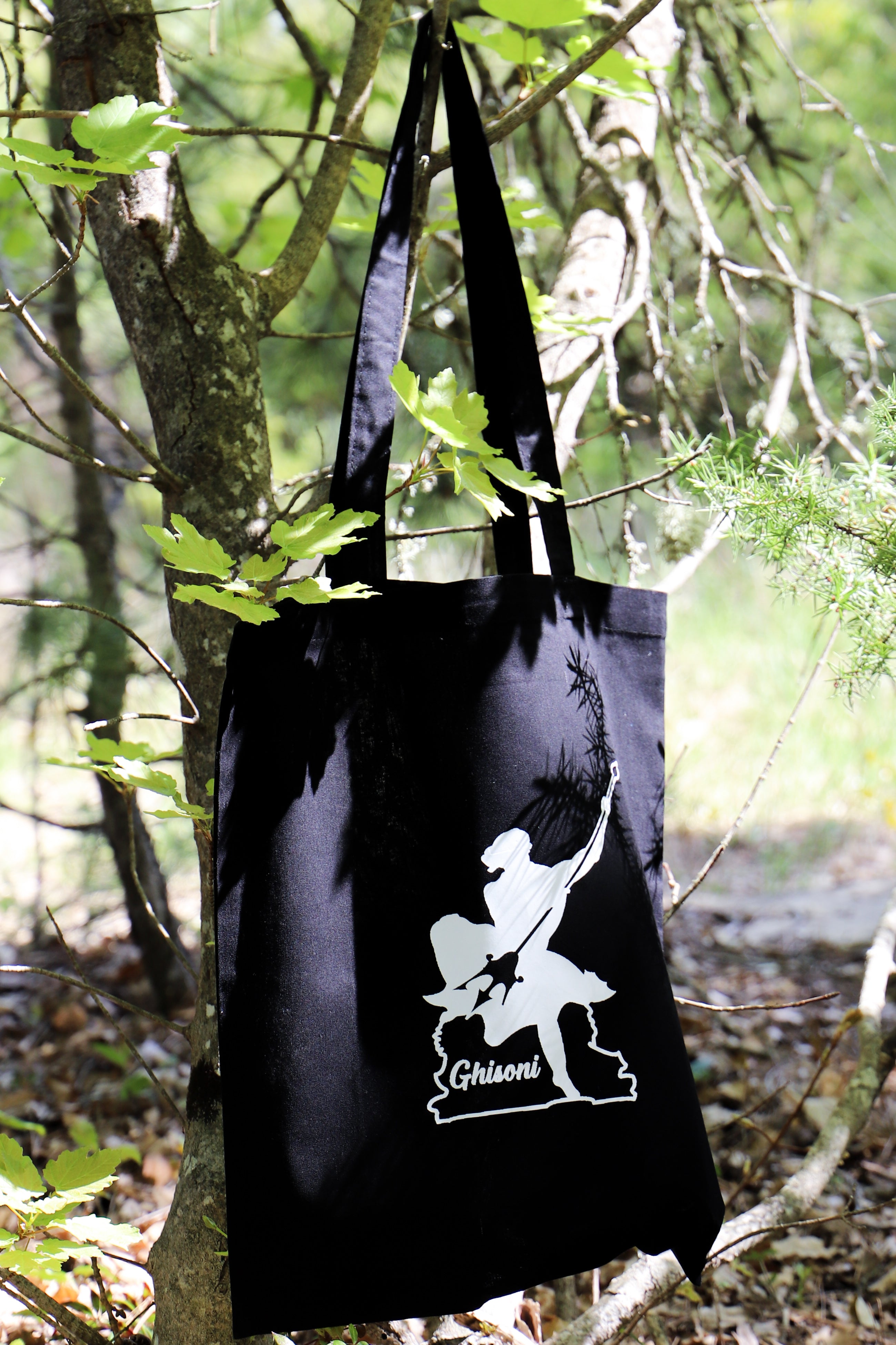 Tote bag noir & Neptune Blanc