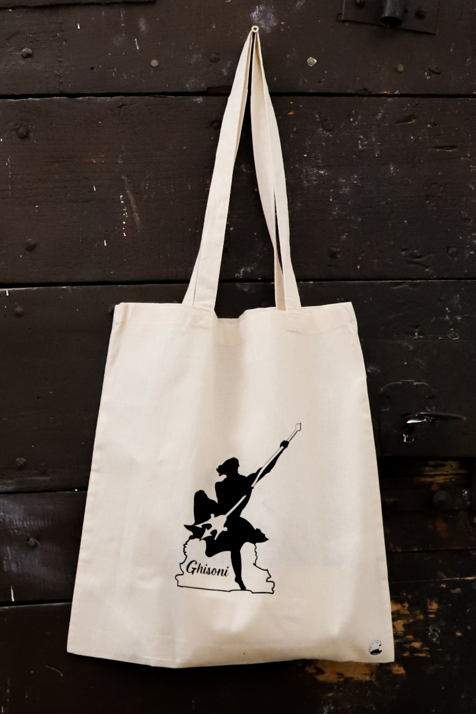 Tote bag beige & Neptune noir