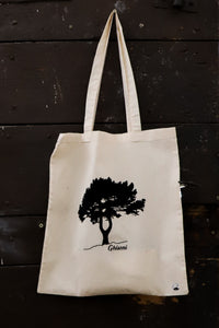 Tote bag beige & Pin fourchu noir